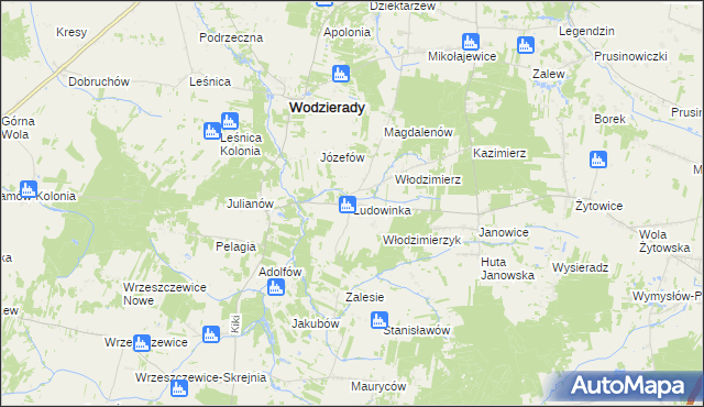 mapa Ludowinka, Ludowinka na mapie Targeo