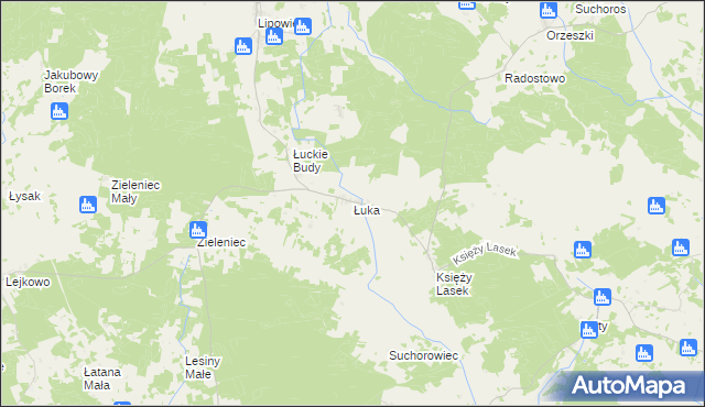 mapa Łuka, Łuka na mapie Targeo