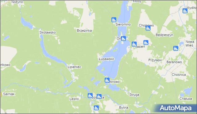 mapa Łupawsko, Łupawsko na mapie Targeo