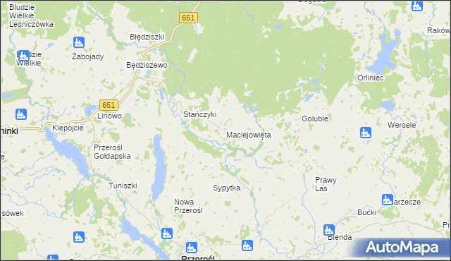 mapa Maciejowięta, Maciejowięta na mapie Targeo