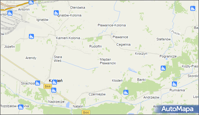 mapa Majdan Pławanicki, Majdan Pławanicki na mapie Targeo