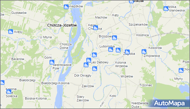 mapa Majdany gmina Wilków, Majdany gmina Wilków na mapie Targeo