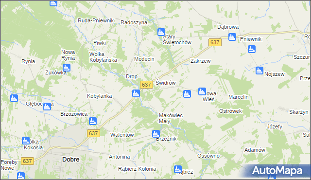 mapa Makówiec Duży, Makówiec Duży na mapie Targeo
