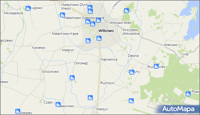 mapa Mąkownica, Mąkownica na mapie Targeo