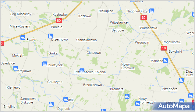 mapa Maliszewko, Maliszewko na mapie Targeo