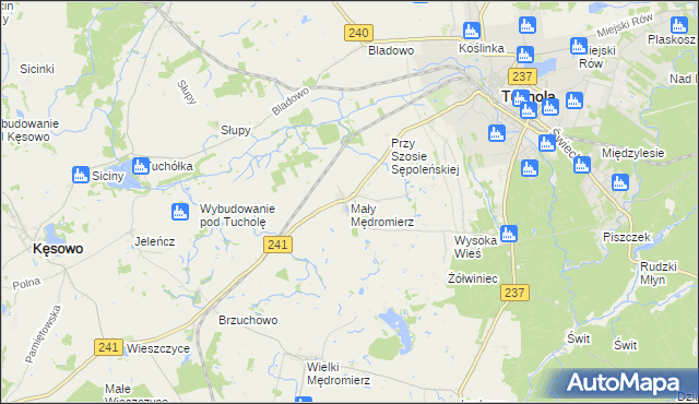 mapa Mały Mędromierz, Mały Mędromierz na mapie Targeo