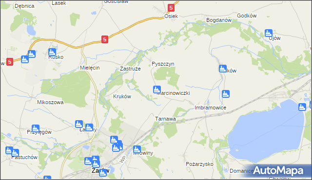 mapa Marcinowiczki, Marcinowiczki na mapie Targeo