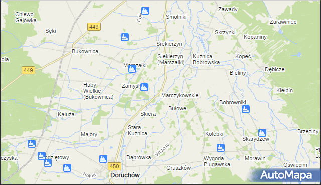 mapa Marczykowskie, Marczykowskie na mapie Targeo