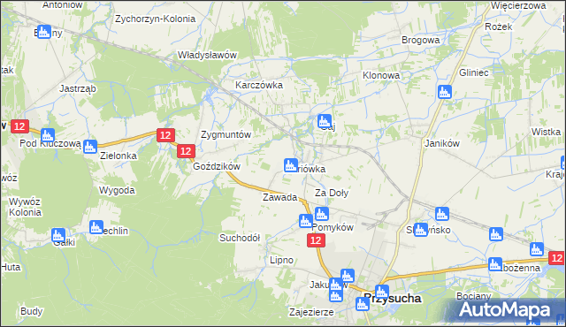 mapa Mariówka, Mariówka na mapie Targeo