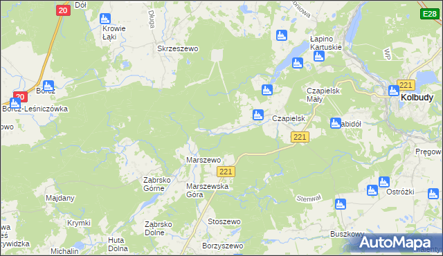 mapa Marszewska Kolonia, Marszewska Kolonia na mapie Targeo