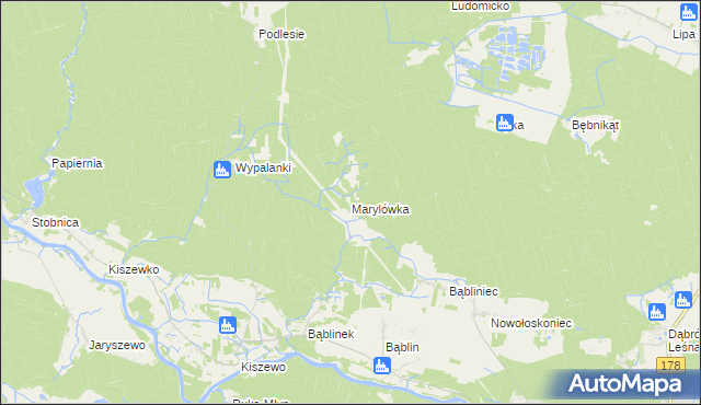 mapa Marylówka, Marylówka na mapie Targeo