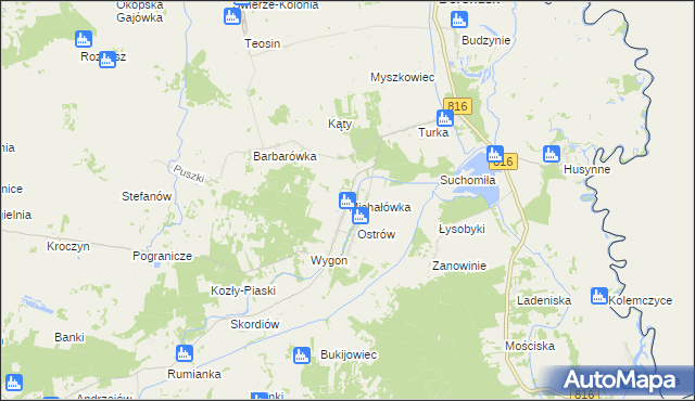 mapa Michałówka gmina Dorohusk, Michałówka gmina Dorohusk na mapie Targeo