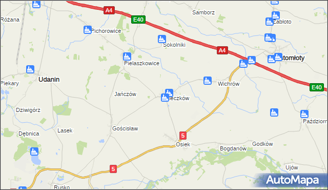 mapa Mieczków gmina Kostomłoty, Mieczków gmina Kostomłoty na mapie Targeo
