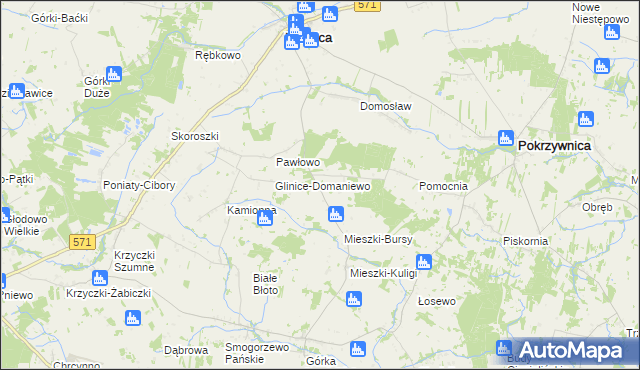 mapa Mieszki-Leśniki, Mieszki-Leśniki na mapie Targeo