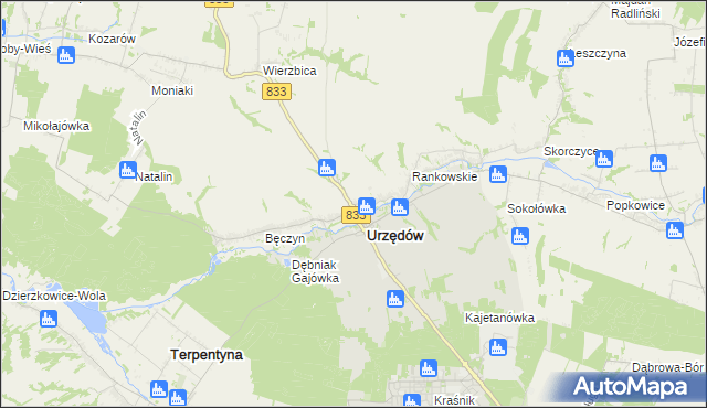 mapa Mikuszewskie, Mikuszewskie na mapie Targeo