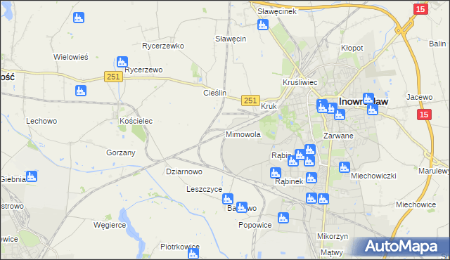 mapa Mimowola, Mimowola na mapie Targeo