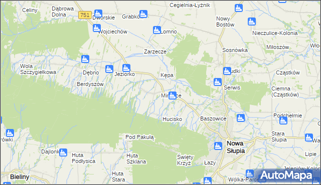 mapa Mirocice, Mirocice na mapie Targeo