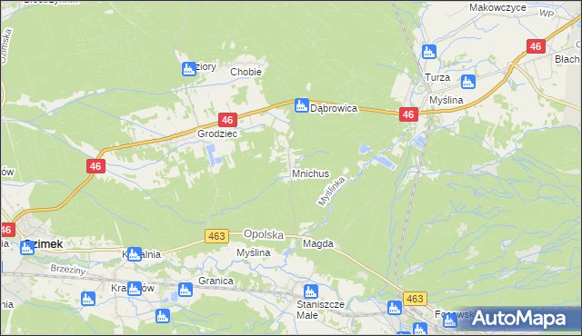 mapa Mnichus, Mnichus na mapie Targeo