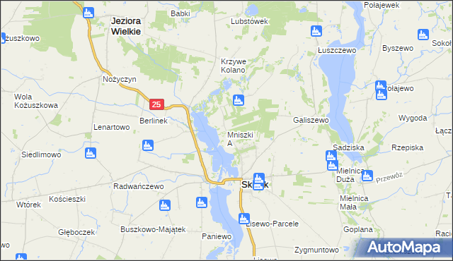 mapa Mniszki A, Mniszki A na mapie Targeo