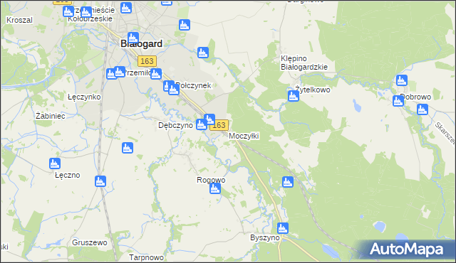 mapa Moczyłki, Moczyłki na mapie Targeo