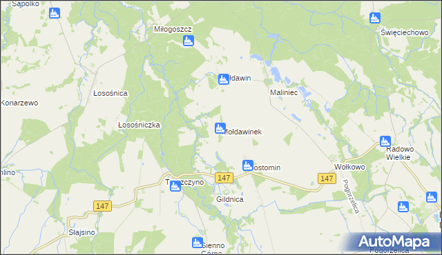 mapa Mołdawinek, Mołdawinek na mapie Targeo