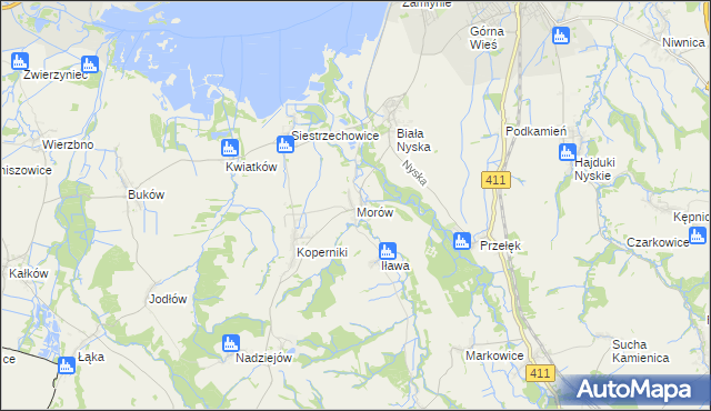 mapa Morów, Morów na mapie Targeo