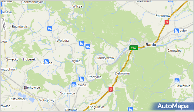 mapa Morzyszów, Morzyszów na mapie Targeo