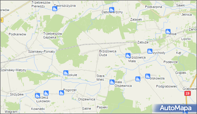 mapa Mościska gmina Kąkolewnica, Mościska gmina Kąkolewnica na mapie Targeo