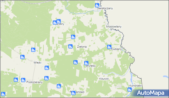 mapa Mostowlany-Kolonia, Mostowlany-Kolonia na mapie Targeo