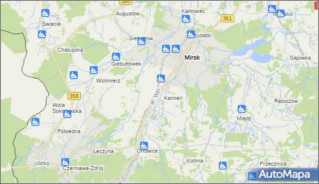 mapa Mroczkowice gmina Mirsk, Mroczkowice gmina Mirsk na mapie Targeo