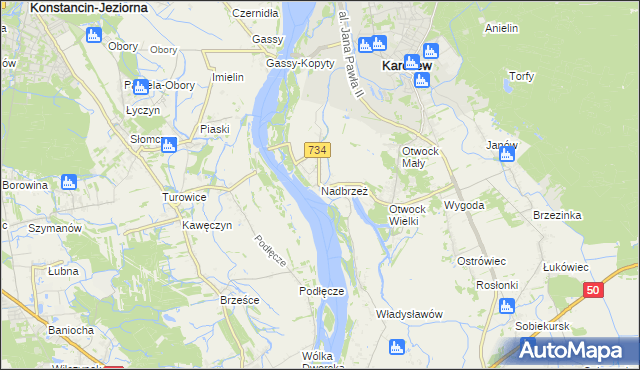 mapa Nadbrzeż, Nadbrzeż na mapie Targeo