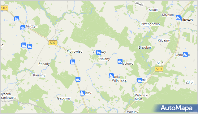 mapa Nałaby, Nałaby na mapie Targeo