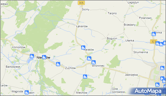 mapa Naratów, Naratów na mapie Targeo