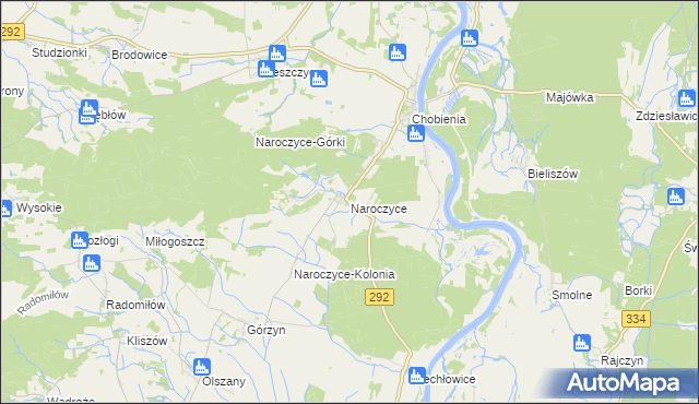 mapa Naroczyce, Naroczyce na mapie Targeo