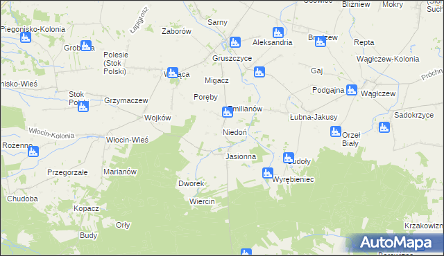 mapa Niedoń, Niedoń na mapie Targeo