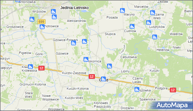 mapa Niemianowice, Niemianowice na mapie Targeo