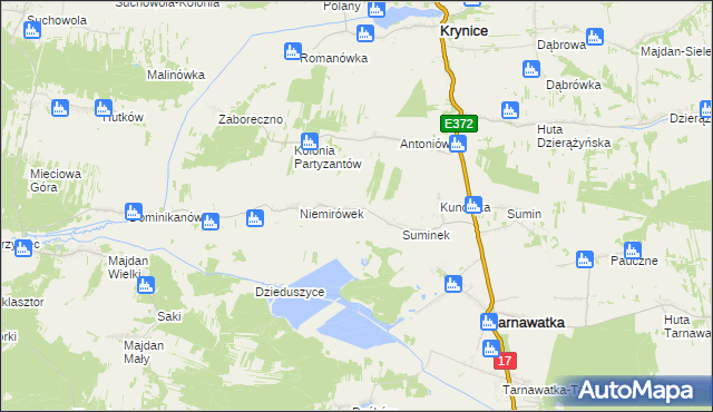 mapa Niemirówek-Kolonia, Niemirówek-Kolonia na mapie Targeo