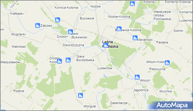 mapa Nowa Bordziłówka, Nowa Bordziłówka na mapie Targeo