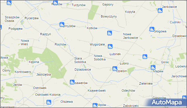 mapa Nowa Sobótka, Nowa Sobótka na mapie Targeo