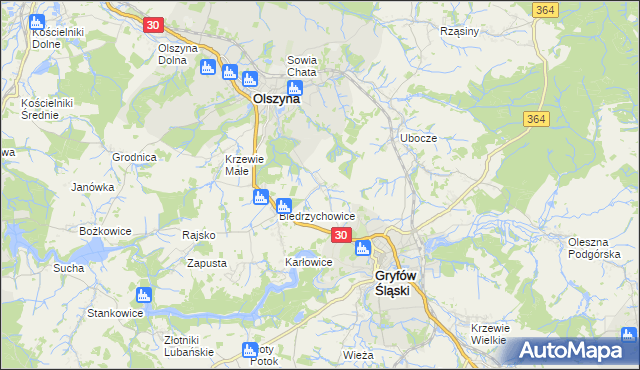 mapa Nowa Świdnica, Nowa Świdnica na mapie Targeo