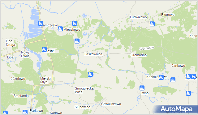 mapa Nowa Wieś Notecka, Nowa Wieś Notecka na mapie Targeo