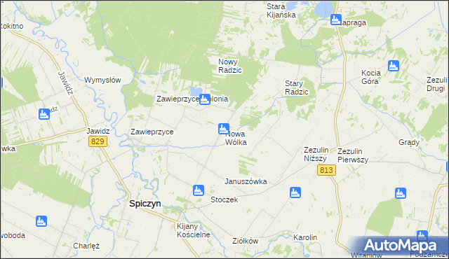 mapa Nowa Wólka, Nowa Wólka na mapie Targeo