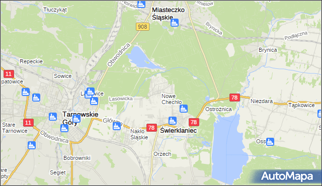 mapa Nowe Chechło, Nowe Chechło na mapie Targeo