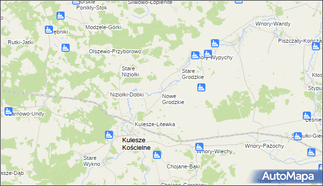 mapa Nowe Grodzkie, Nowe Grodzkie na mapie Targeo