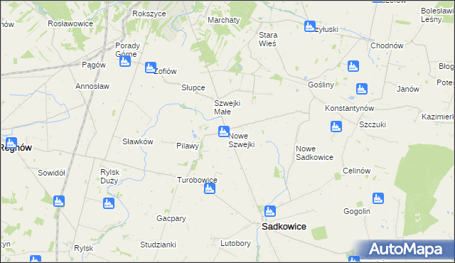 mapa Nowe Szwejki, Nowe Szwejki na mapie Targeo