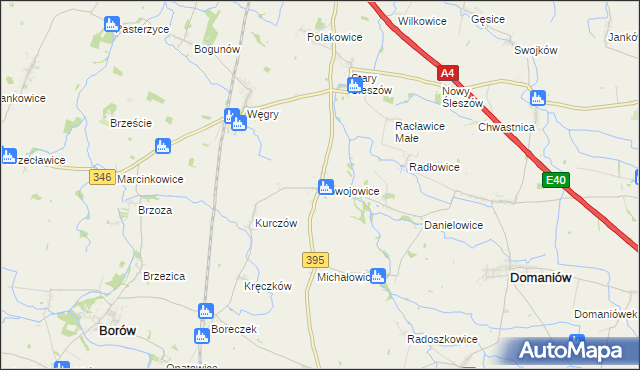 mapa Nowojowice, Nowojowice na mapie Targeo