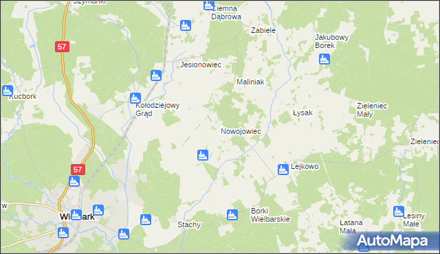 mapa Nowojowiec, Nowojowiec na mapie Targeo