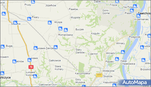 mapa Nowy Garbów, Nowy Garbów na mapie Targeo