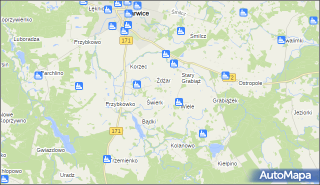 mapa Nowy Grabiąż, Nowy Grabiąż na mapie Targeo