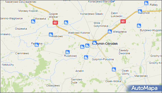 mapa Nowy Kałęczyn, Nowy Kałęczyn na mapie Targeo